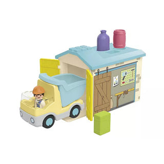 Playmobil 71686 mladší dělník s třídicí garáží