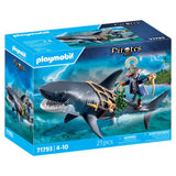 Playmobil 71793 Giant shark with pirate