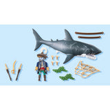 Playmobil 71793 giant shark with pirate