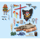 Playmobil 71794 pirate raft with treasure