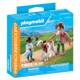 Playmobil 71803 Boer with calf