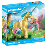 Playmobil 71842 Collectible Unicorn Sunshine Blossom with Fairy