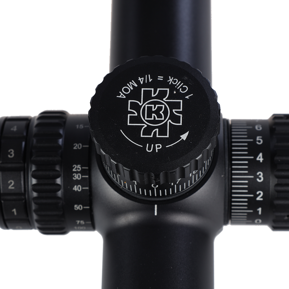 Gloria de alcance del rifle Konus 2-16x50 SFP, German-4 (MOA)