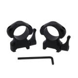 Kúpos gyorskioldó rögzítőgyűrűk, 25,4 mm magas