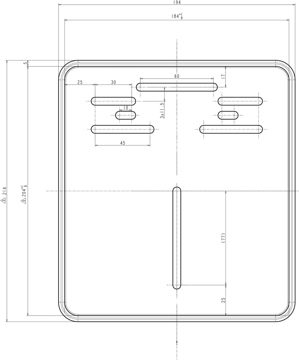 Daytona license plate reinforcement numbered 18x20cm alu sw