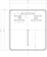 Daytona license plate reinforcement numbered 18x20cm alu sw