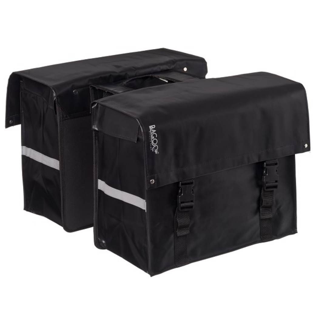 Bagoo Double bicycle bag bisonyl black content 58l