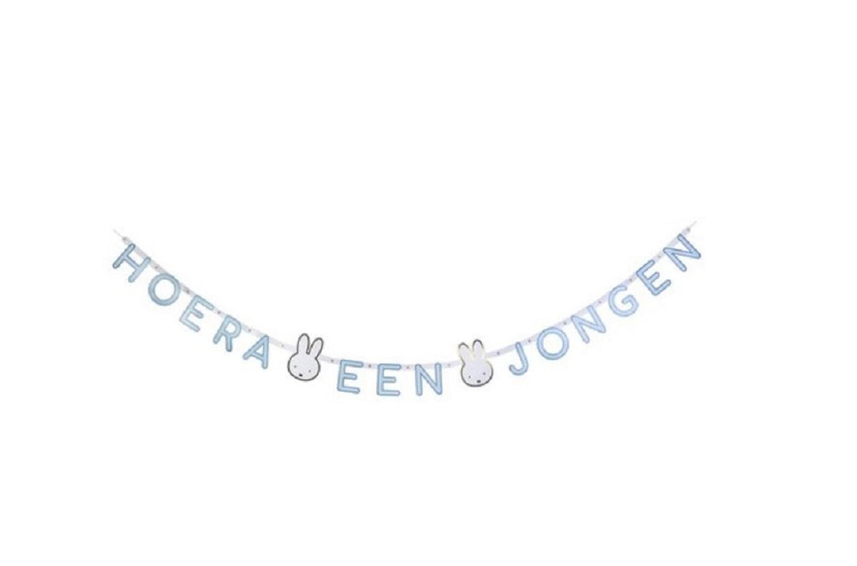 Haza guirlande hoera een jongen nijntje