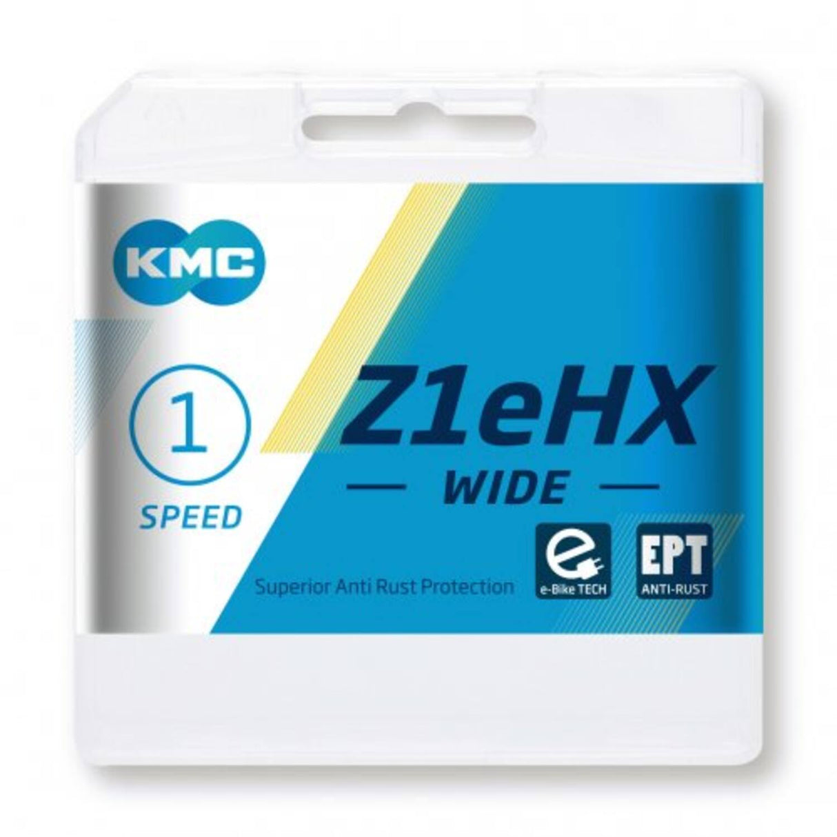KMC WIDE EPT BIKYCLE LOCK - Z1EHX, 112S, 9.2mm, silver