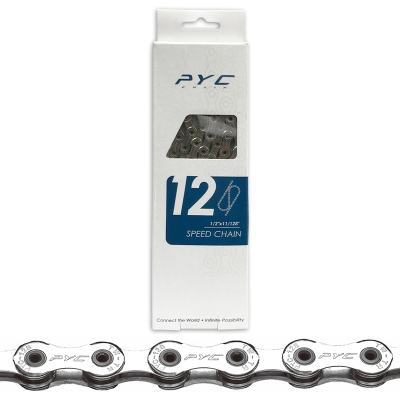 Cadeia de bicicleta leve premium PYC 12V 126 links