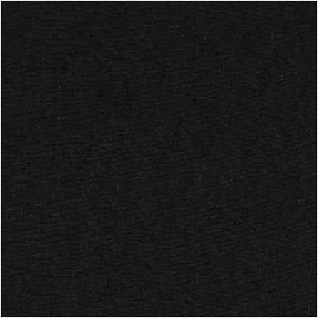 Creativ company fabric, w: 145 cm, 140 gr, black, 2 m 1 box