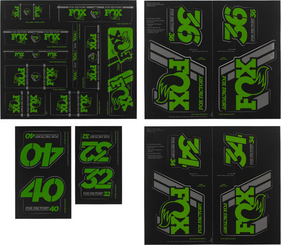 Fox Racing Shox Heritage Fork and Shock Decal Kit up to model 2020