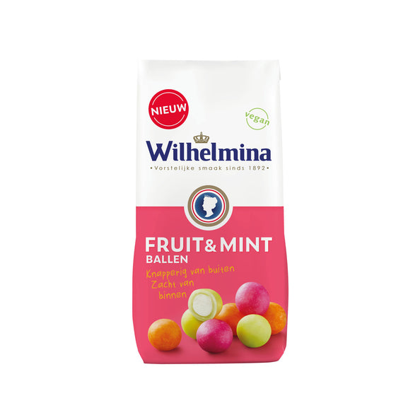 Wilhelmina frukt myntekuler vegansk pose (10x200gr)