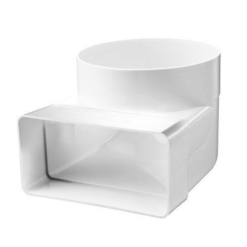 Flat channel 110x54mm Corner 90 vertical> 100 mm