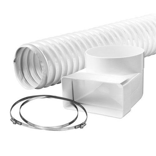 Flat channel 110x54mm bend. hose 50 cm and hose clamps
