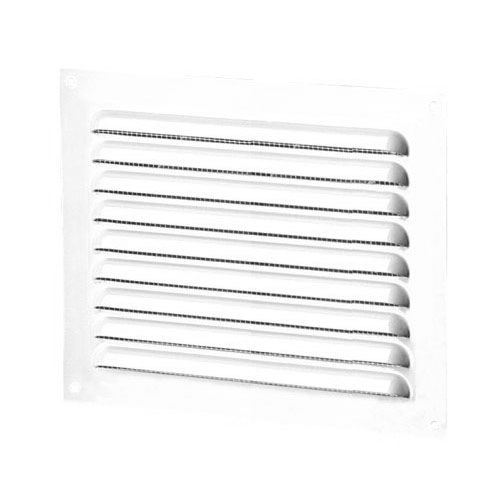 Float grid with fly mesh aluminum white 150x215 mm