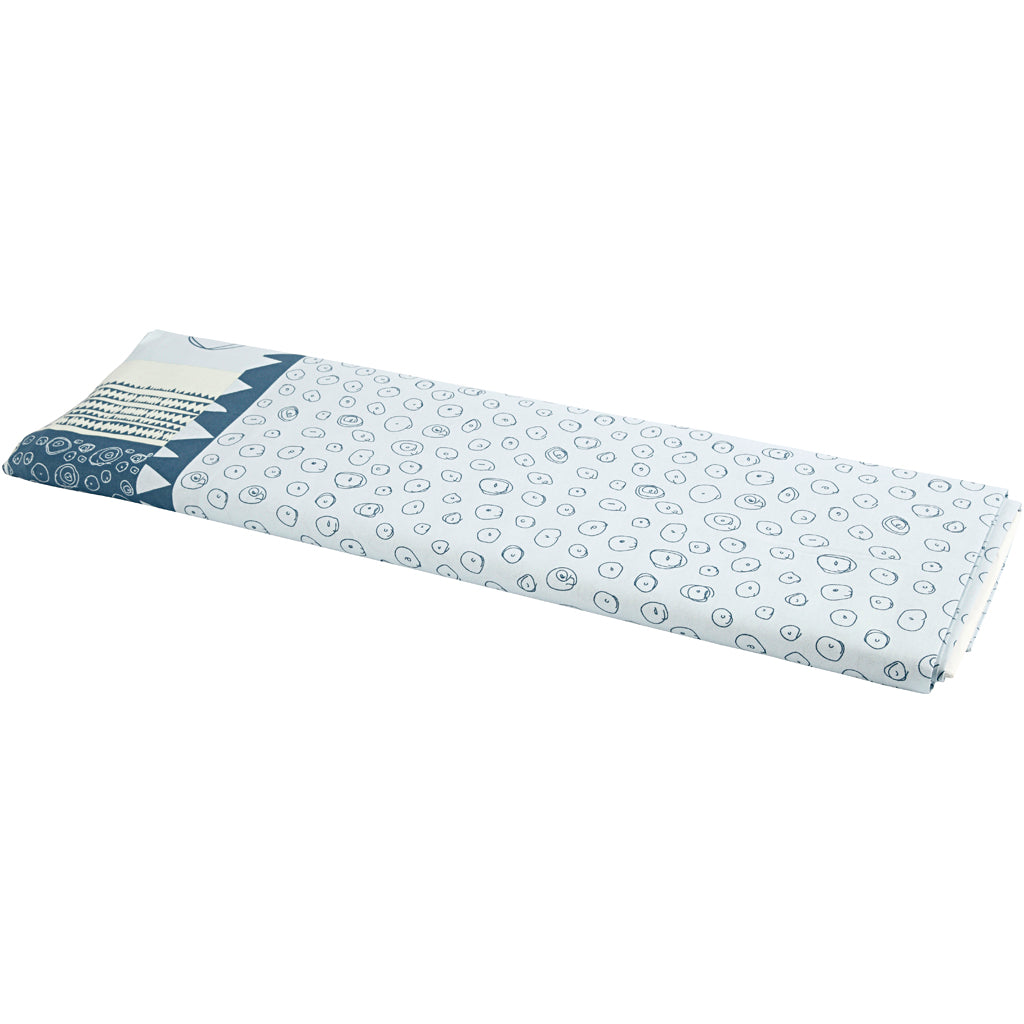 Creativ company fabric, w: 145 cm, 140 gr, blue, 10 m 1 roll