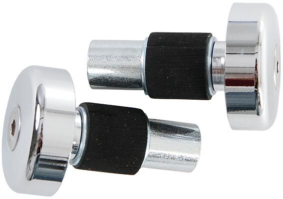 Lsl stuureinden flat baseballcaps . handlebar plugs 18mm flat sta chr