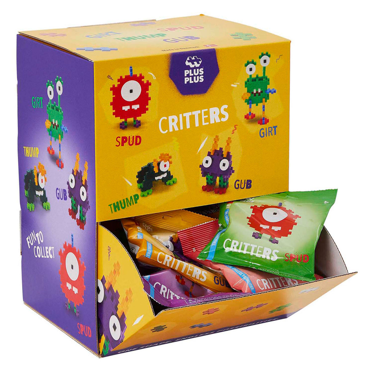 Pluss-pluss critters-skjerm: 48 stykker. (7292)