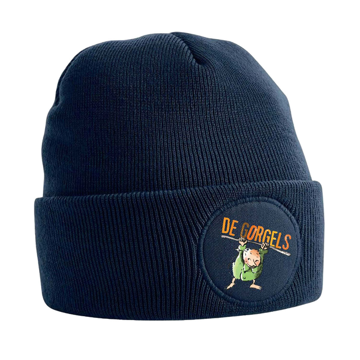 De gorgels muts blauw
