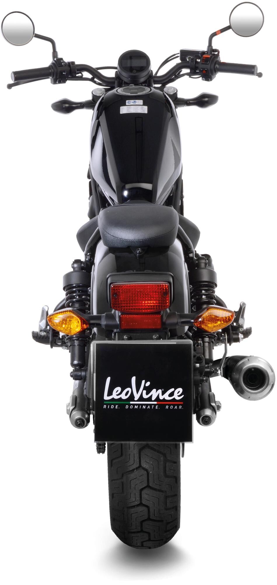 Leovince geluiddemper sbk classic racer black edition
