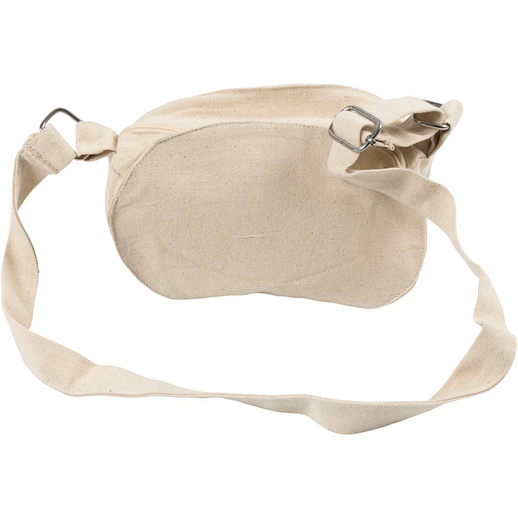 Creativ company schoudertas, h: 13,5 cm, d: 8 cm, b: 18 cm, 300 gr, licht naturel, 1 stuk