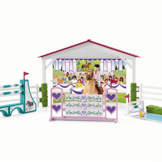 Schleich 42440 Päerdshaff mat Haus a Stall
