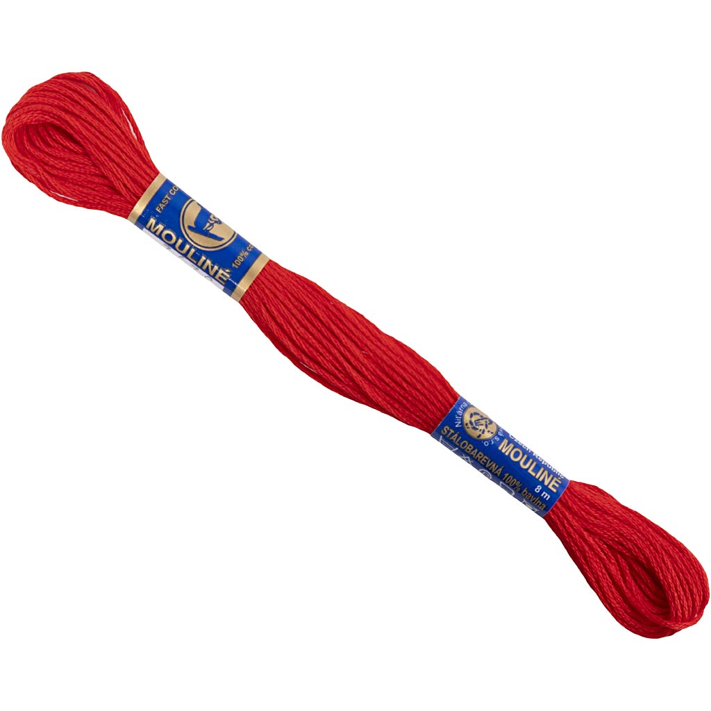 Creativ Company Embroidery Gares Red, 8m