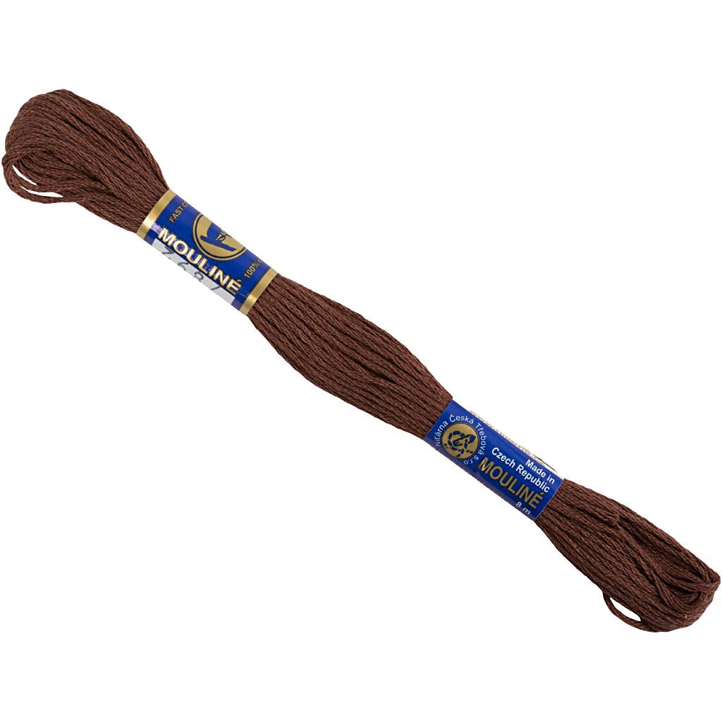 Creativ Company Embroidery Gares Brown, 8m