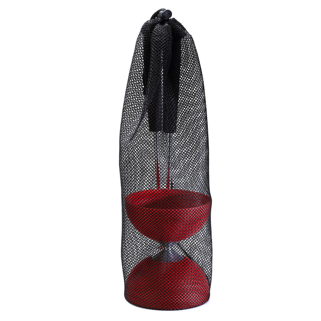 Diabolo en caoutchouc eureka avec bâtons en aluminium - rouge