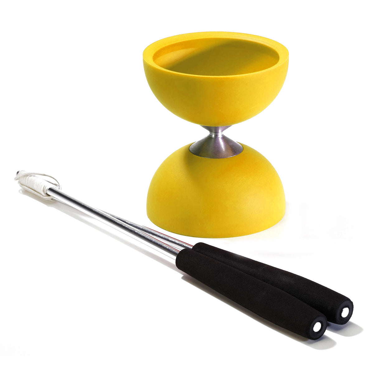 Eureka in gomma diabolo con bastoncini di alluminio - giallo