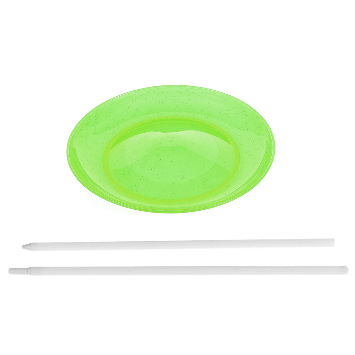 Piatto di giocoleria Eureka con bastone - verde