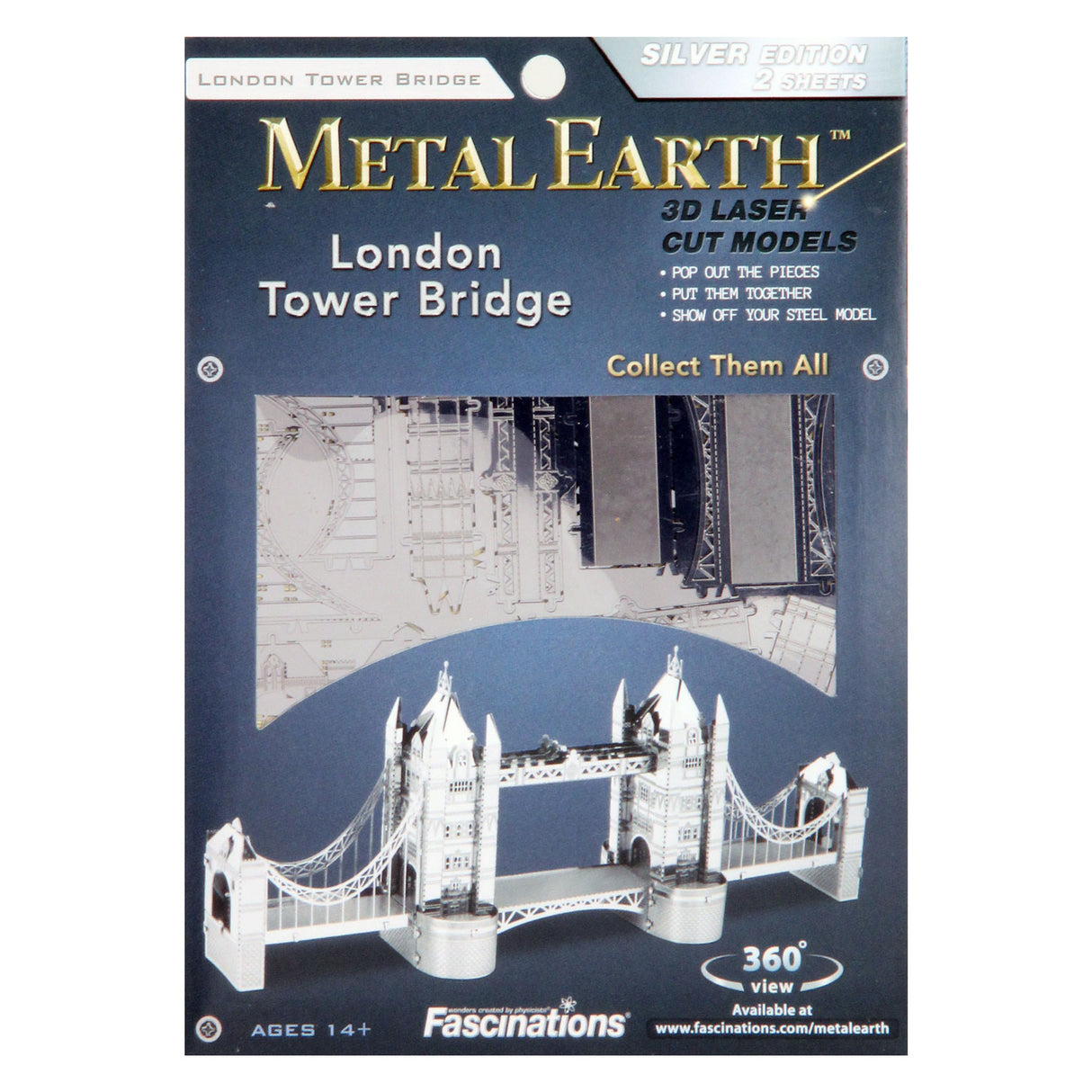 „Eureka Metal Earth London Tower Bridge Silver Edition“