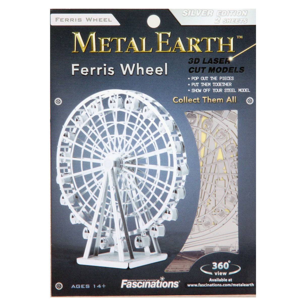 Eureka metal earth pariserhjul silver utgåva