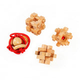 Eurea Holz Brain Puzzles Extrem, 4st.