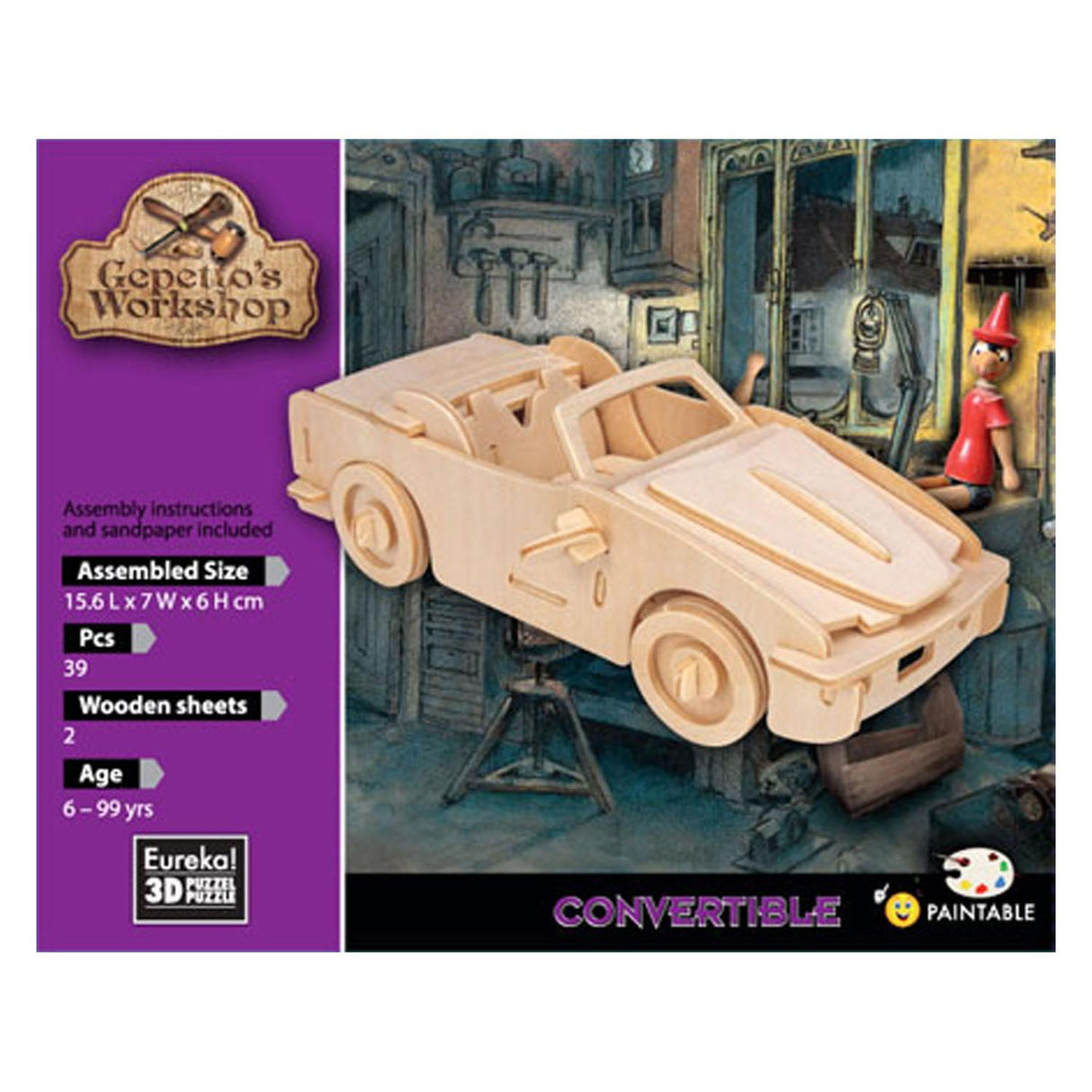 WORKSHOP GEPETTO WORKSHOP WOODEN KIT 3D - CONSTRUNTION