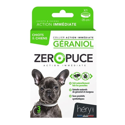 Martin HERY ZEROPUCE FLEACE BAND DOG GERANIOL WITHOUT CHEMICALIEN