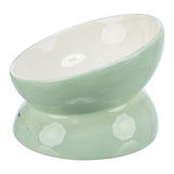 Trixie food bowl drinking bowl cat raised ceramic sage white
