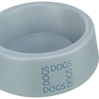 Trixie food bowl drinking bowl dog dogs ceramic gray-blue