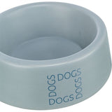 Trixie food bowl drinking bowl dog dogs ceramic gray-blue