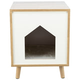 Trixie Cat Basket House Isa Wood Look Brown Light Brown