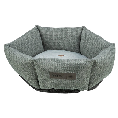Trixie dog basket viviana around blue gray