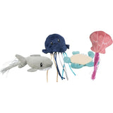 Trixie marine animals plush with catnip assorti