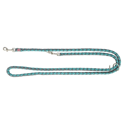 Trixie dog leash cavo adjustable aqua graphite gray