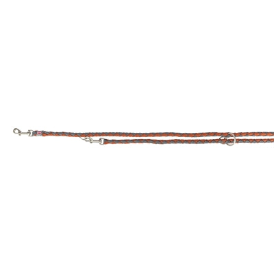 Trixie dog leash cavo adjustable rust graphite gray