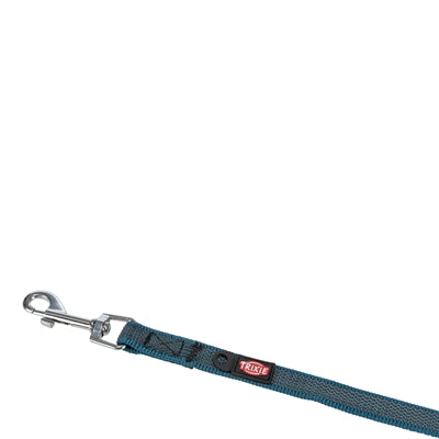 Trixie dog leash tow line with rubber anti -slip petrol blue