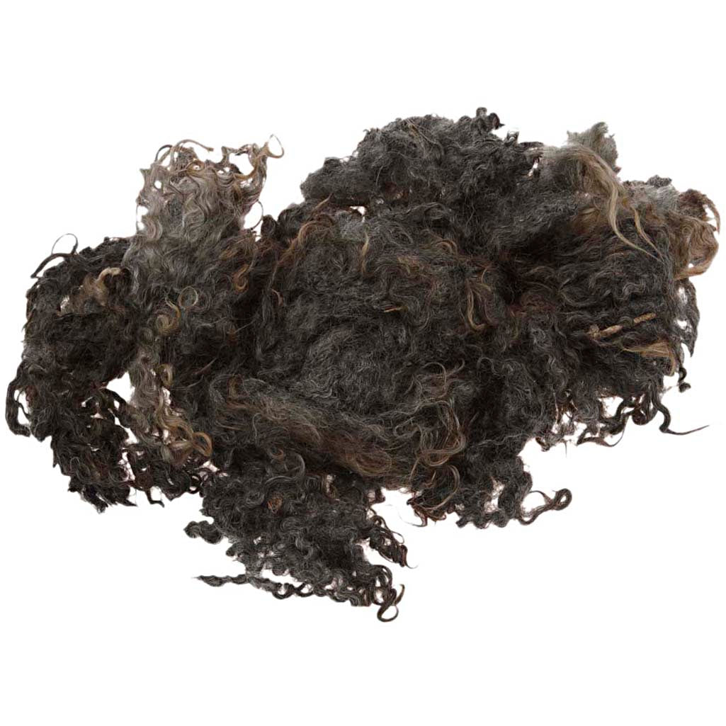 Creativ company curly locks, dark gray, 100 gr 1 ball