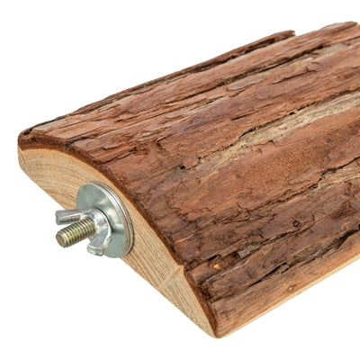 Trixie platform with screw mounting bark wood