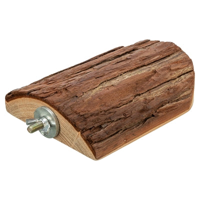 Trixie platform with screw mounting bark wood