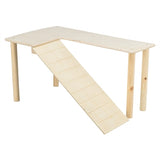 Trixie Plattform mat Ramp fir Mais, Hamster, onbehandelt Holz